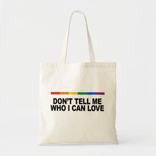 Bolsa Tote Don&apos; t diz-me que eu posso amar (Frente)