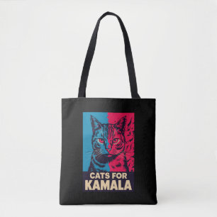 Bolsa Tote Dona de Gato sem Filhos está votando em Kamala Har