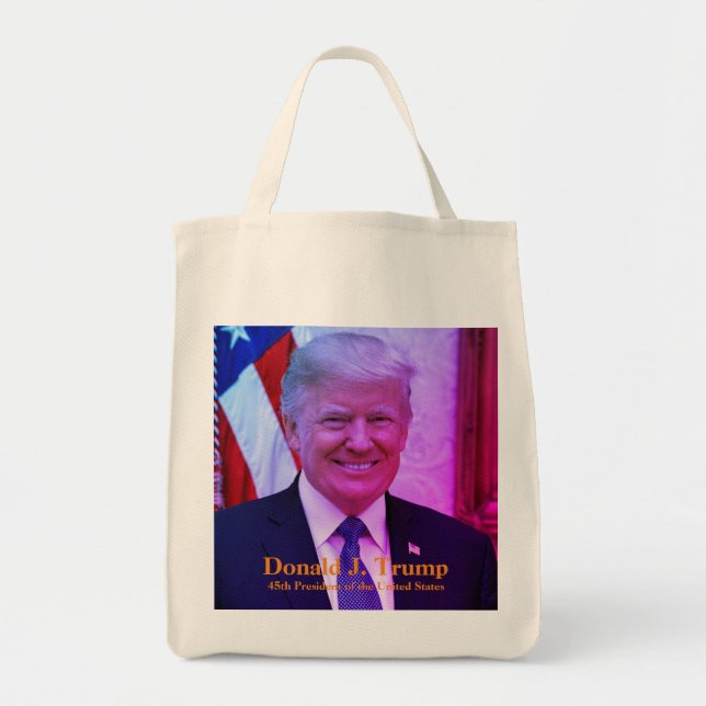 Bolsa Tote Donald J. Trump - 45º Presidente dos EUA (Frente)