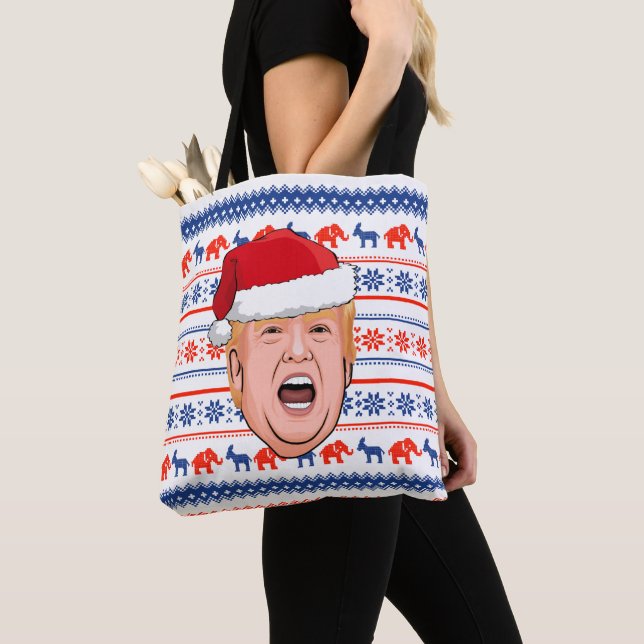 Bolsa Tote DONALD TRUMP Christmas (Close Up)