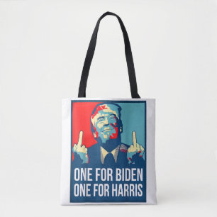 Bolsa Tote Donald Trump Dedo Médio Biden Harris América Re