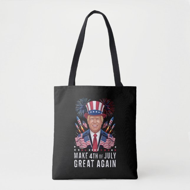 Bolsa Tote Donald Trump Faz Excelente De 4 De Julho Novamente (Frente)