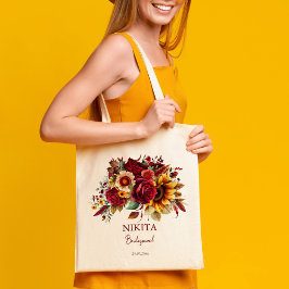 Bolsa Tote Donativos de Bridesmaid rosas de louro