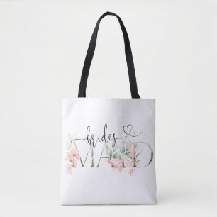 Bolsa Tote Donativos do Partido Bridal da Branca de Bridesmai