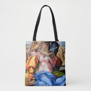 Bolsa Tote Doni Tondo, Doni Madona (detalhes), Michelangelo, 