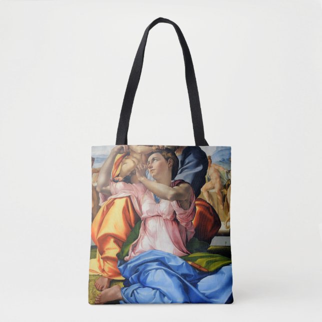 Bolsa Tote Doni Tondo, Doni Madona (detalhes), Michelangelo,  (Frente)