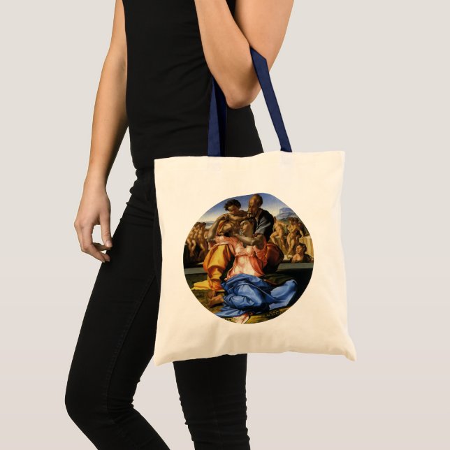Bolsa Tote Doni Tondo ou Doni Madonna por Michelangelo (Frente (produto))