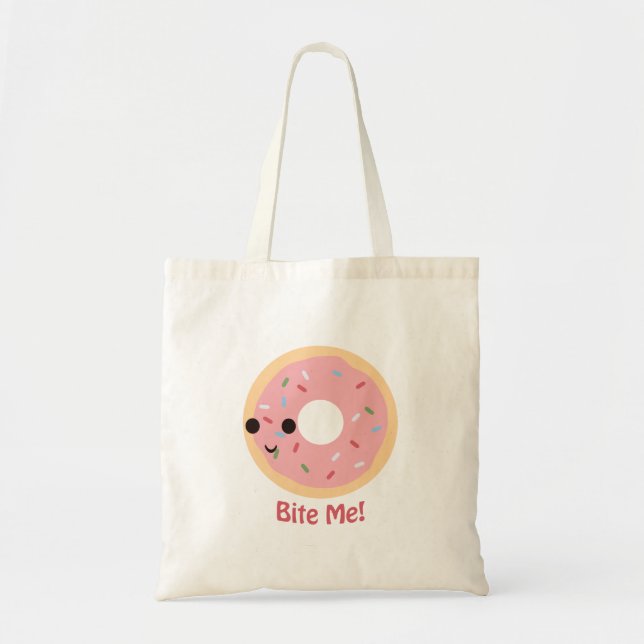 Bolsa Tote Donut Bite Me! (Frente)