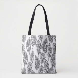 Bolsa Tote Doodle macio 2 das penas