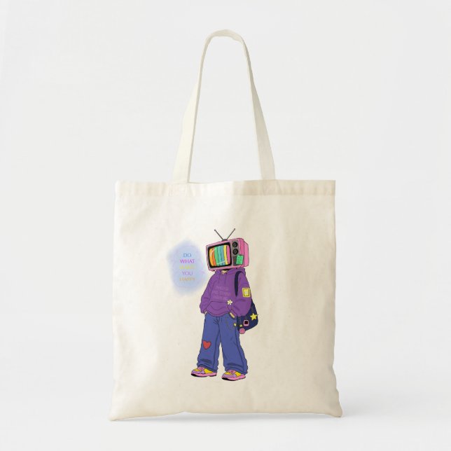 Bolsa Tote Dopamina de TV retrô (Frente)