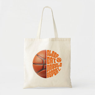 Bolsa Tote Dormir Comer Driblar Repetir – Amante do Basquete