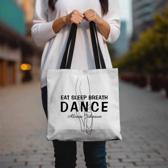 Bolsa Tote Dormir Dança Respiratória Preta e Branca (Criador carregado)
