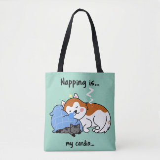 Bolsa Tote dormir é... meu cardio... soneca.