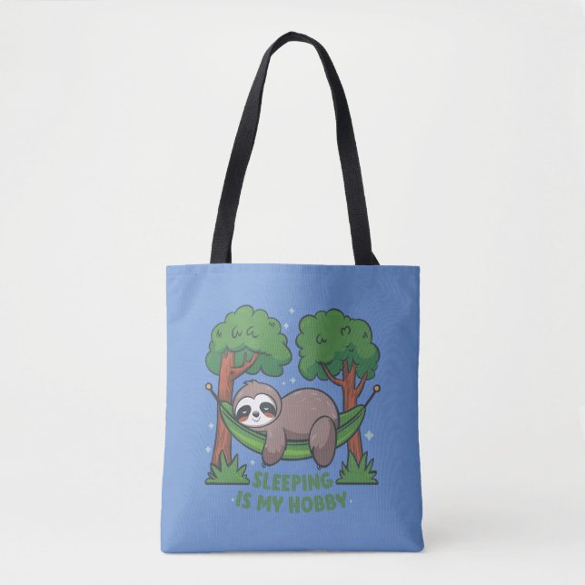 Bolsa Tote Dormir é o meu passatempo (Frente)