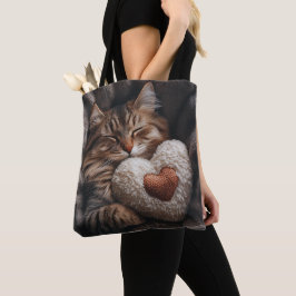 BOLSA TOTE DORMIR UM GATO DE MESA MARAVILHOSA COM TRAVESSEIRO