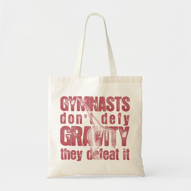 BOLSA TOTE DOS "SACOLA DA GRAVIDADE DA DERROTA GYMNASTS" (Frente)