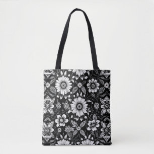 Bolsa Tote Dose de Margarida B&W