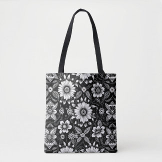 Bolsa Tote Dose de Margarida B&W