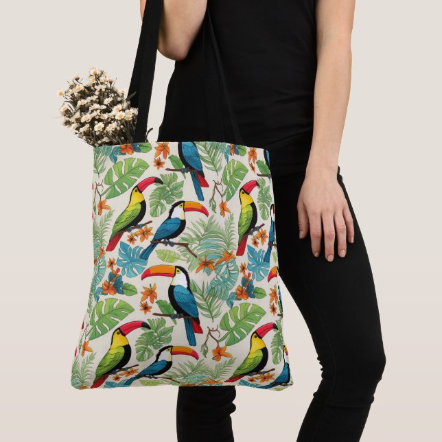 Bolsa Tote Dossel do Tucano Tropical (Close Up)