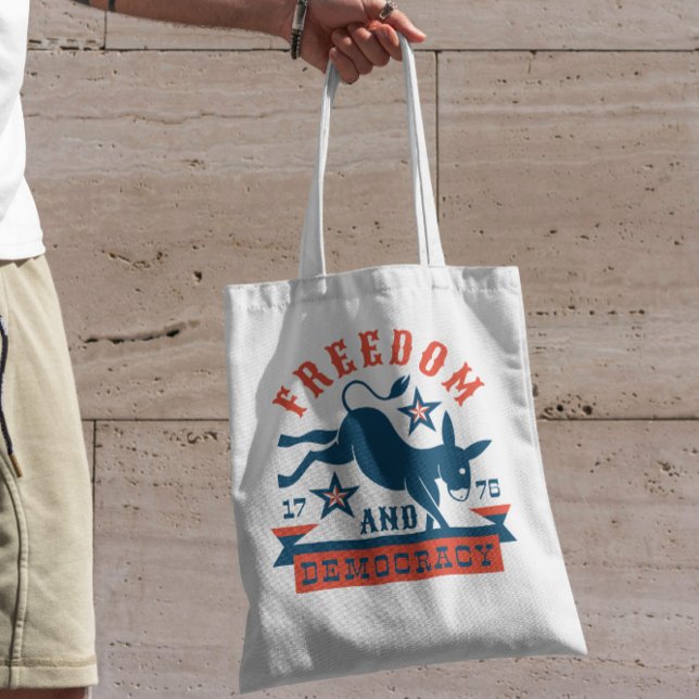 Bolsa Tote Dotação Democrata Donkey (Criador carregado)