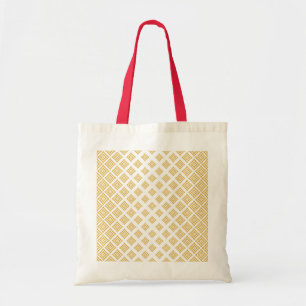 Bolsa Tote Douradas formas geométricas de brilho Fundo branc