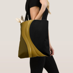 Bolsa Tote Dourado e preto