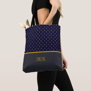 Bolsa Tote Dourado Fleur de Lis