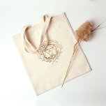 Bolsa Tote Dourado Laurels D20 Dice<br><div class="desc">A mão desenhou dados de 20 lados em meio à coroa de louros com textura falsa de ouro. Personalize com o nome, se desejar.</div>