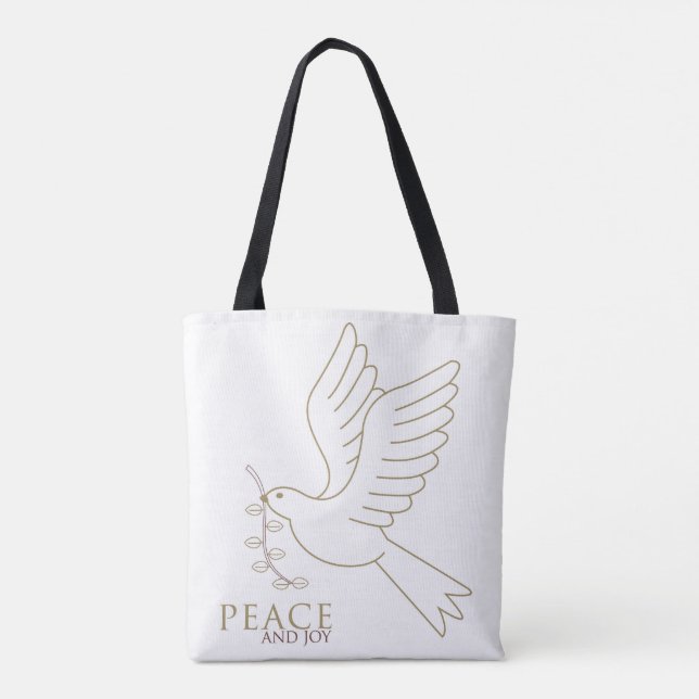 Bolsa Tote Dove of peace (Verso)