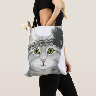 Bolsa Tote Downton Cat   Sujeitas A rendas