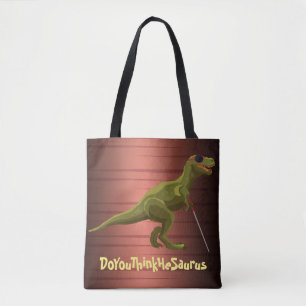 Bolsa Tote DoYouThinkHeSaurus Dinossauro
