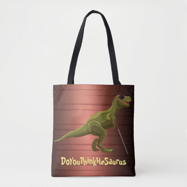 Bolsa Tote DoYouThinkHeSaurus Dinossauro (Frente)