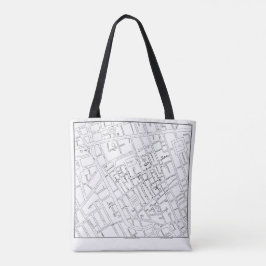 Bolsa Tote Dr. John Snow: Mapa da cólera de Londres, 1854