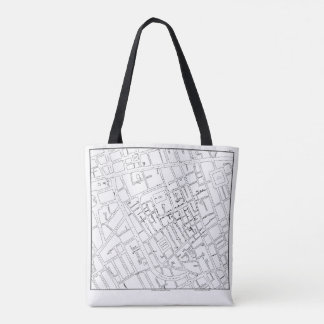Bolsa Tote Dr. John Snow: Mapa da cólera de Londres, 1854