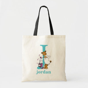 Bolsa Tote Dr. Seuss ABC: Letra J - Teal   Adicione seu nome