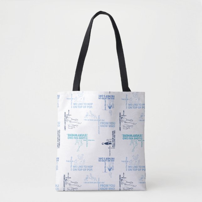Bolsa Tote Dr. Seuss | Citação do Dia dos Pais (Frente)