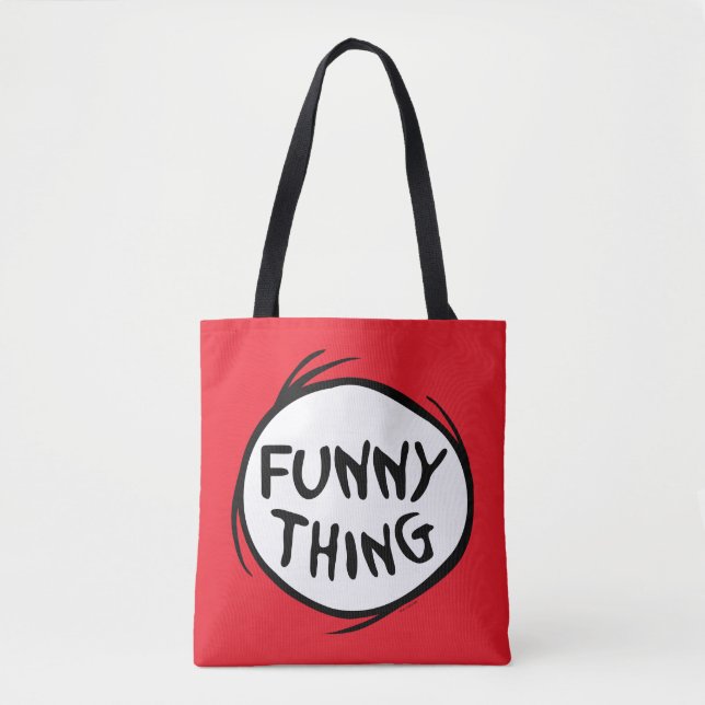 Bolsa Tote Dr. Seuss | Coisa Dois - Coisa Engraçada (Frente)