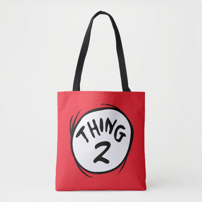 Bolsa Tote Dr. Seuss | Coisa Personalizada Uma Coisa Duas (Frente)