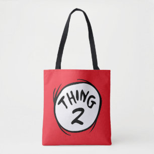 Bolsa Tote Dr. Seuss Coisa Um Coisa Dois Personalizada