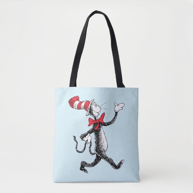 Bolsa Tote Dr. Seuss | Gato na Marcha do Chapéu (Frente)