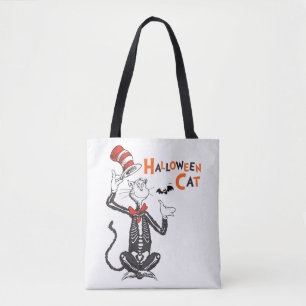 Bolsa Tote Dr. Seuss Gato no Chapéu de Halloween