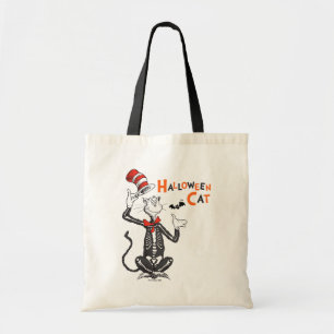 Bolsa Tote Dr. Seuss Gato no Chapéu de Halloween