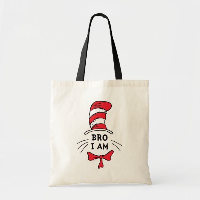 Bolsa Tote Dr. Seuss | Gato no Chapéu - Irmão (Frente)