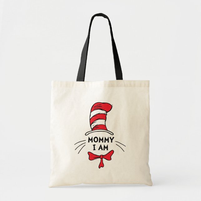 Bolsa Tote Dr. Seuss | Gato no Chapéu - Mamãe eu sou (Frente)