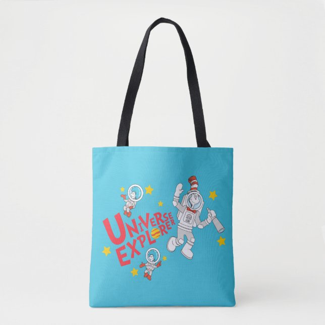 Bolsa Tote Dr. Seuss | Gato no Explorador do Universo do Chap (Frente)