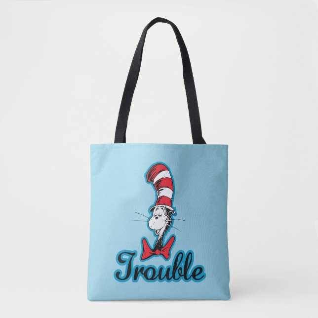 Bolsa Tote Dr. Seuss | Gato no Hat Trouble (Frente)
