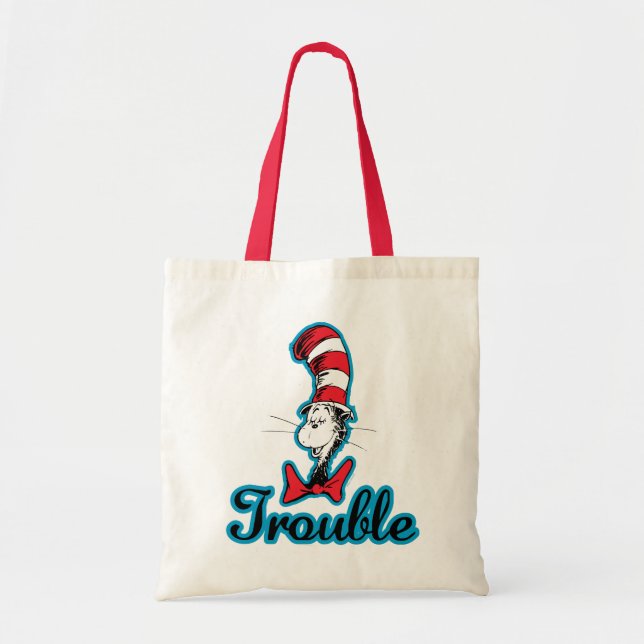 Bolsa Tote Dr. Seuss | Gato no Hat Trouble (Frente)