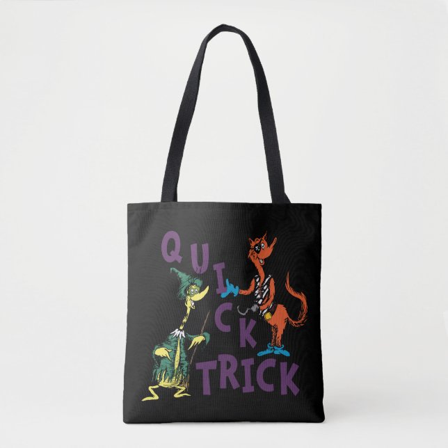 Bolsa Tote Dr. Seuss | Gráfico de Halloween do Truque Rápido (Frente)
