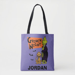 Bolsa Tote Dr. Seuss Gráfico noturno Hallowen Grpolegadas