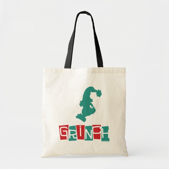 Bolsa Tote Dr. Seuss | Grinch - Vermelho & Verde (Frente)